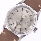 ROLEX Rolex Oyster Perpetual Date 1500 Boys SS/Leather Watch Automatic Silver Dial AB Rank Used Ginzo