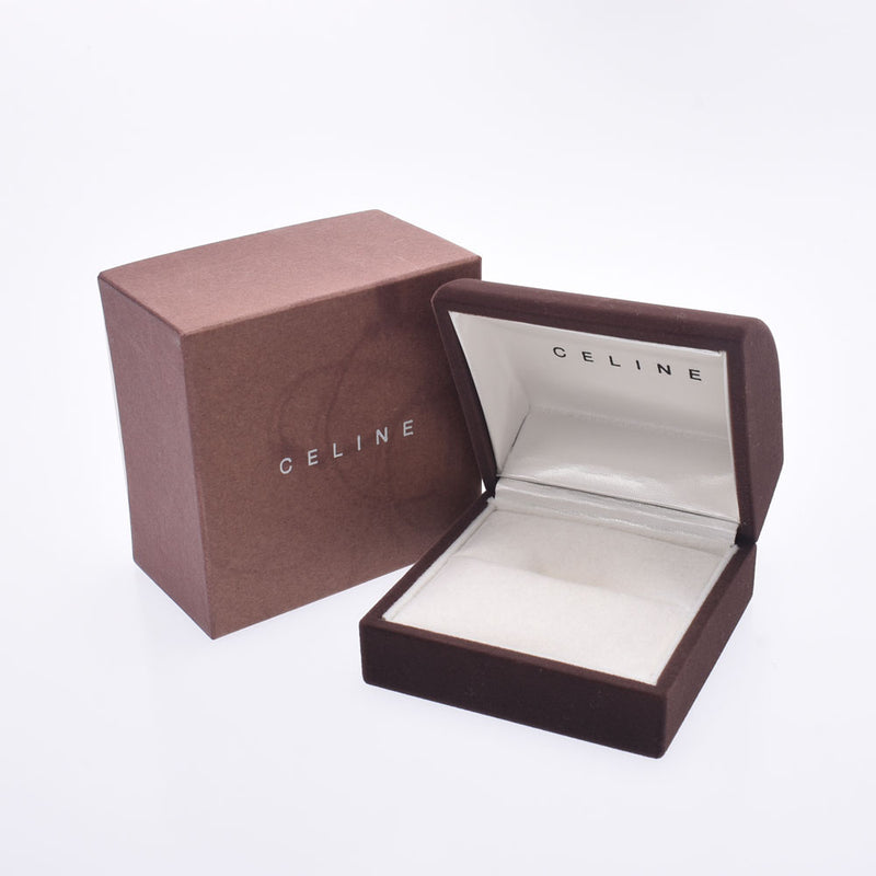 Celine Celine Logo Rogel Ring No. 18 UniSEX K18YG环/环A等级使用SILGRIN