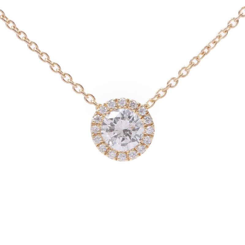 Ponte Vecchio ポンテヴェキオ ダイヤ0.212/0.05ct レディース K18YG ネックレス Aランク 中古 銀蔵