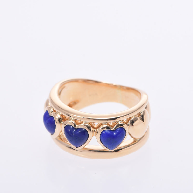 YVES SAINT LAURENT Yves Saint Laurent Heart Motif No.9 Ladies K18YG/Lapis Lazuli Ring Ring A Rank Used Ginzo