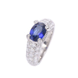 Other Sapphire 2.09CT Diamond 1.40ct 9.5 Ladies PT900 Platinum Ring / Ring A-Rank Used Sinkjo