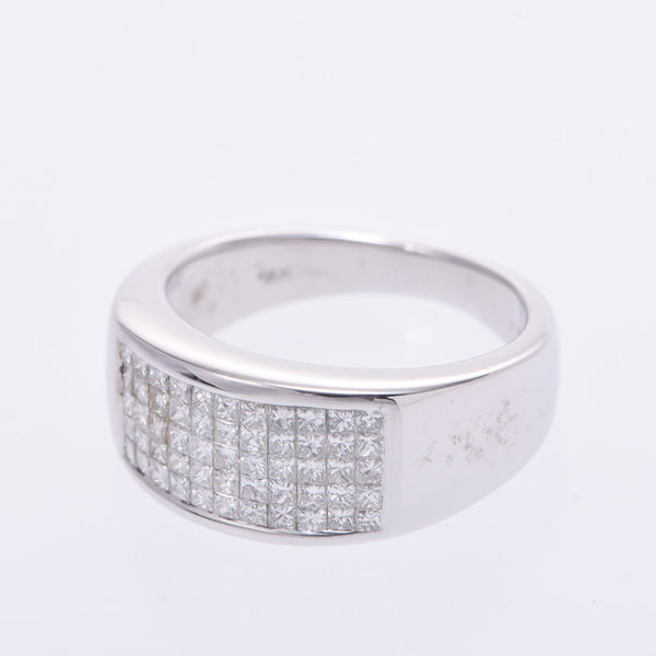 Ladies K18 WG ring ring AB rank