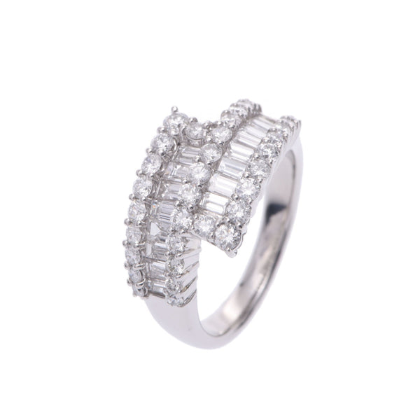 Other diamonds, 1.50ct 11, Ladies K18WG, ring, ring, A rank, used silver storehouse.