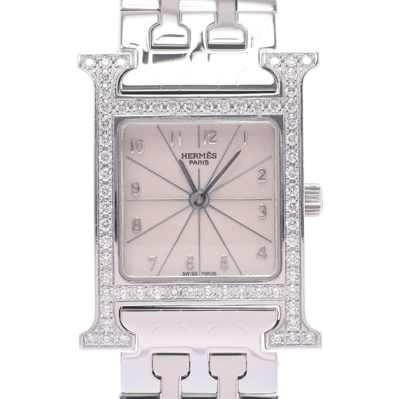 Hermes h watch lamb bezel diamond HH