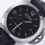 Officine Panerai Officene Paneley Luminor Marina 1950 3Days PAM00312 Men's SS / Rubber Watch Automatic Black Damage A-Rank Used Silgrin