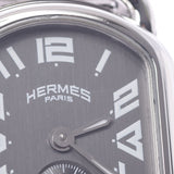 HERMES エルメス ラリー RA2.210 レディース SS 腕時計 クオーツ グレー文字盤 Aランク 中古 銀蔵