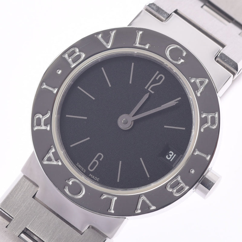 BVLGARI Bvlgari Bvlgari Bvlgari Bvlgari 23 BB23SS ladies SS watch Quartz Black Dial A Rank used silver stock