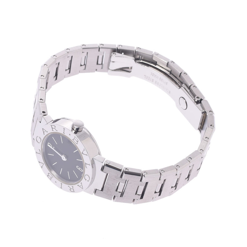 BVLGARI Bvlgari Bvlgari Bvlgari Bvlgari 23 BB23SS ladies SS watch Quartz Black Dial A Rank used silver stock