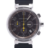 LOUIS VUITTON Louis Vuitton Tambour Chrono Q1121 Men's SS/Leather Watch Automatic Brown Dial A Rank Used Ginzo