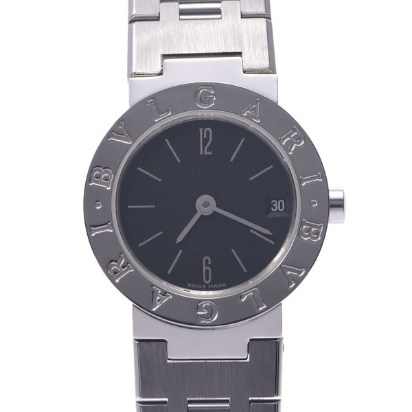 BVLGARI Bvlgari Bvlgari Bvlgari Bvlgari 23 BB23SS ladies SS watch Quartz Black Dial A Rank used silver stock