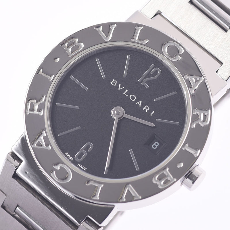 BVLGARI Bvlgari Bvlgari 26 BB26SS Ladies SS Watch Quartz Black Dial A Rank Used Ginzo