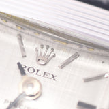 ROLEX ロレックス プレジション アンティーク 3236687 レディース WG/革 腕時計 手巻き シルバー文字盤 ABランク 中古 銀蔵