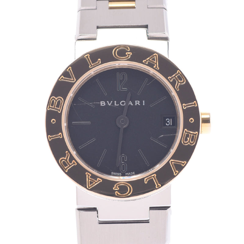 BVLGARI Bulgari Burgari Burgari 23 BB23SG Women's YG / SS Watch Quartz Black Document B Rank Used Silgrin