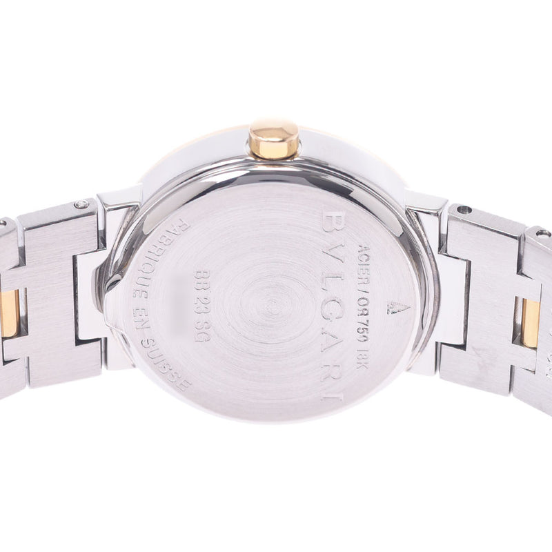 BVLGARI Bulgari Burgari Burgari 23 BB23SG Women's YG / SS Watch Quartz Black Document B Rank Used Silgrin