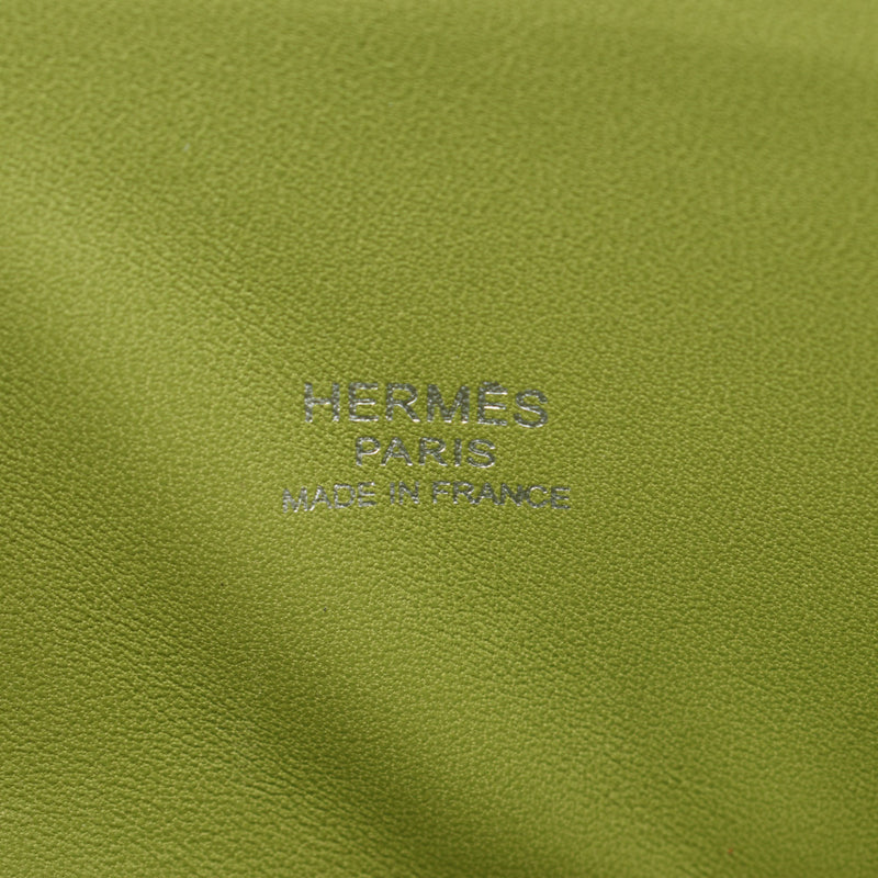 HERMES エルメス ボリード 27 2WAYバッグ アニスグリーン シルバー金具 □L刻印(2008年頃) レディース シェーブル ハンドバッグ Aランク 中古 銀蔵