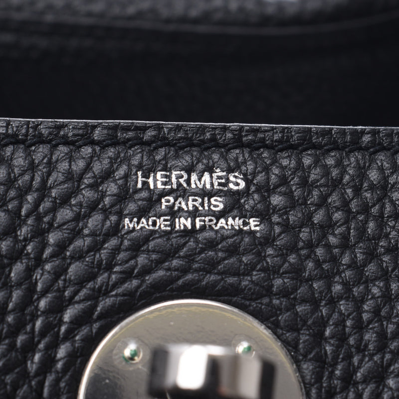 Hermes Hermes Lindy 26 2way Bag Black Silver Bracket □ R Engraved (around 2014) Ladies Triyo Clemance Shoulder Bag A-Rank Used Sinkjo