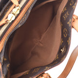 Louis Vuitton Louis Viton Monogram Livet Brown M40140 Women's Monogram Canvas Handbags AB Rank Used Silgrin