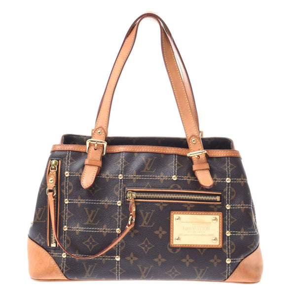 Louis Vuitton Louis Viton Monogram Livet Brown M40140 Women's Monogram Canvas Handbags AB Rank Used Silgrin