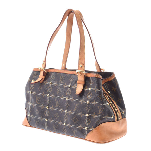 Louis Vuitton Louis Viton Monogram Livet Brown M40140 Women's Monogram Canvas Handbags AB Rank Used Silgrin