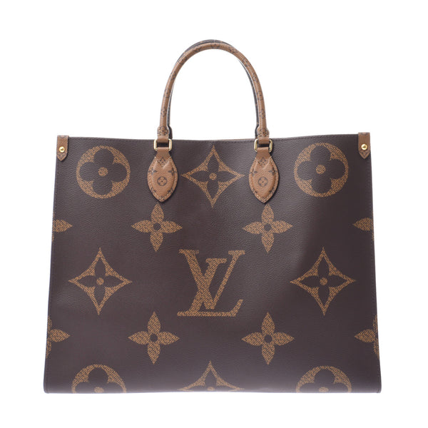 Louis Vuitton Louis Vuitton Giant Monogram在Zago GM Reverse Brown M45320男女皆宜的Monogram反向帆布2way袋排名使用Silgrin