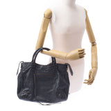 Balenciaga Valenciaga The Vero Gray Unisex Leather Hand Bag B Rank Used Silgrin