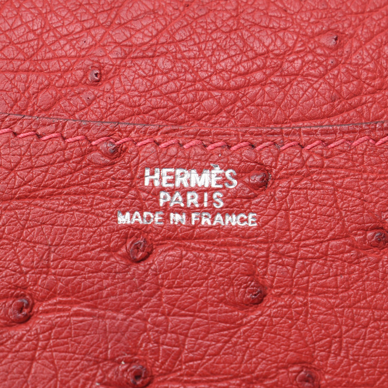 Hermes Hermes Agenda Red □ G Engraved (around 2003) Unisex Austlich Notebook Cover AB Rank Used Sinkjo