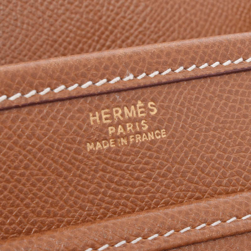 Hermes Hermes Numea Gold Gold Bracket ○ V Steel (around 1992) Unisex Kushuber Shoulder Bag B Rank Used Silgrin