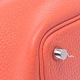 Hermes Hermes Picon Lock PM Orange Poppy Silver Bracket X Engraving (around 2016) Ladies Triyo Clemance Handbag New Sanko