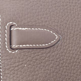 Hermes Hermes Gipsiere 28 ethoop银色配件□p刻（2012年左右）UniSex Triyo纤维肩袋A等级使用Silgrin