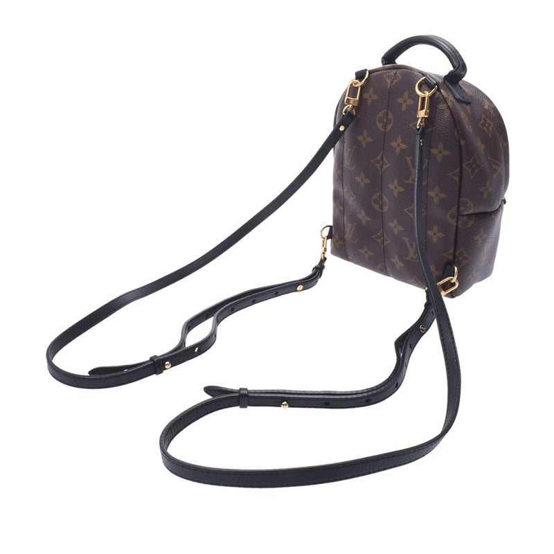 Louis Vuitton Louis Vuitton Monogram Palm Springs Backpack MINI Brown M44873 Ladies Monogram Canvas Rucks Day Pack AB Rank Used Silgrin