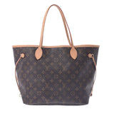 Louis Vuitton Louis Vuitton Monogram Never Full MM Brown M40156 Unisex Monogram Canvas Tote Bag A-Rank Used Sinkjo