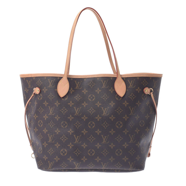 Louis Vuitton Louis Vuitton Monogram Never Full MM Brown M40156 Unisex Monogram Canvas Tote Bag A-Rank Used Sinkjo