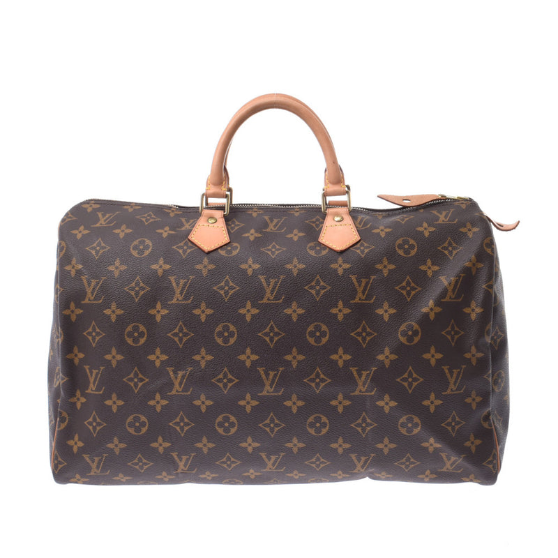 Louis Vuitton Louis Vuitton Monogram Speedy 40 Brown M41522 Unisex Monogram Canvas Handbags AB Rank Used Sinkjo