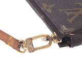 LOUIS VUITTON Monogram Pochette配饰老棕M51980女士Monogram帆布配饰小袋B等级二手Ginzo