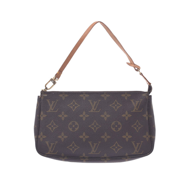 LOUIS VUITTON ルイヴィトン モノグラム ポシェット アクセソワール 旧型 ブラウン M51980 レディース モノグラムキャンバス アクセサリーポーチ Bランク 中古 銀蔵