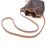 Louis Vuitton Louis Vuitton Monogram Nanonoe Brown M41346女性的Monogram Canvas单肩包AB排名使用水池