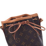Louis Vuitton Louis Vuitton Monogram Nanonoe Brown M41346女性的Monogram Canvas单肩包AB排名使用水池