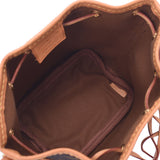Louis Vuitton Louis Vuitton Monogram Nanonoe Brown M41346女性的Monogram Canvas单肩包AB排名使用水池