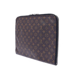 LOUIS VUITTON ルイヴィトン モノグラム ブラウン/黒 メンズ モノグラムキャンバス ブリーフケース Bランク 中古 銀蔵