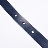 LOUIS VUITTON Louis Vuitton Maison fondee en 1854 #17 Navy Blue Gold Fittings Unisex Calf Bracelet AB Rank Used Ginzo