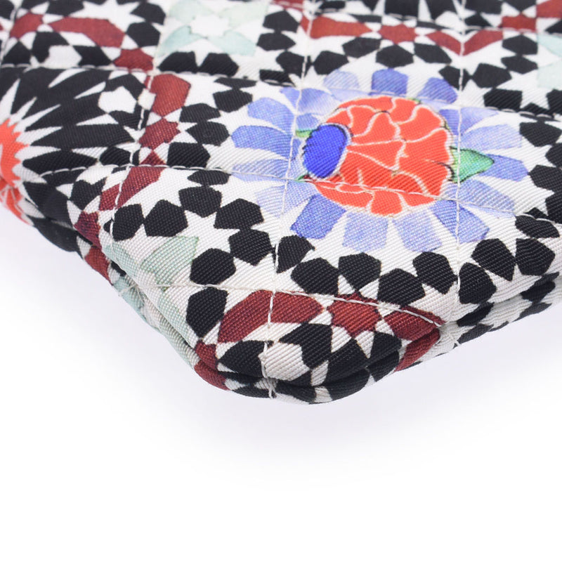 Chanel Chanel离合器包2014巡航线多色女士帆布第二袋A-Rank使用Silgrin