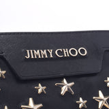 Jimmy Choo Jimmy Choo Star Studs Black Gold Bracket Unisex Curf Clutch Bag B Rank Used Sinkjo