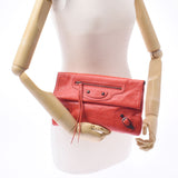 BALENCIAGA Valenciaga Classic Envelope 2way Bag Red System 319376 Women's Curf Clutch Bag A-Rank Used Sinkjo