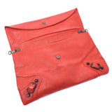 BALENCIAGA Valenciaga Classic Envelope 2way Bag Red System 319376 Women's Curf Clutch Bag A-Rank Used Sinkjo