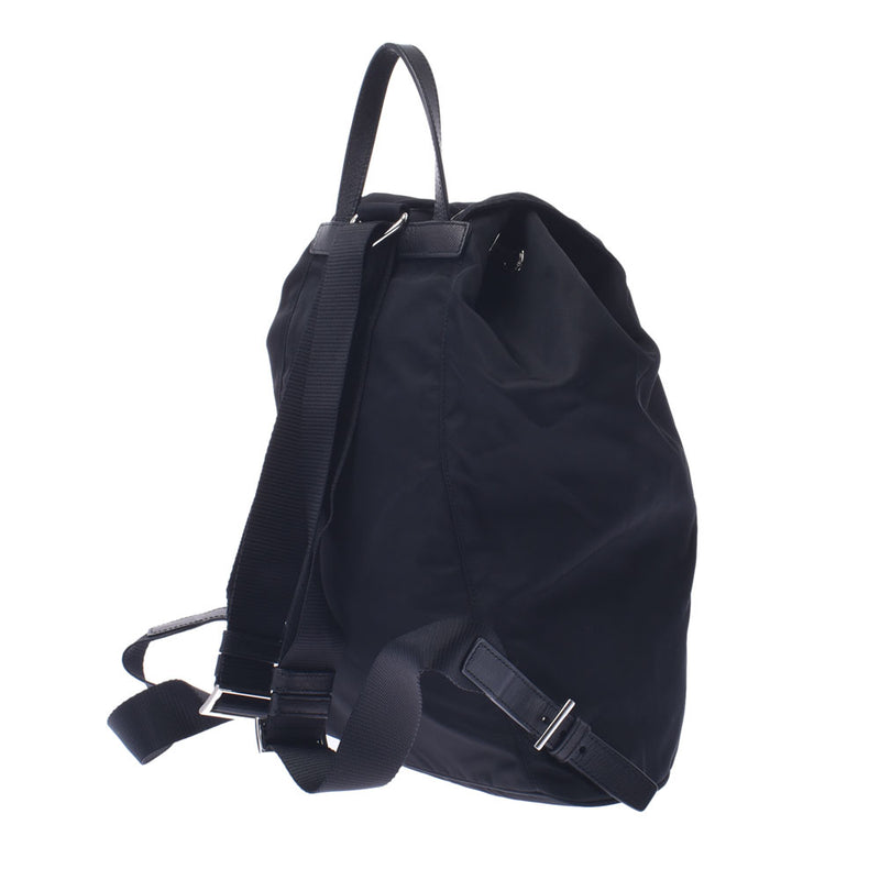 PRADA Prada Backpack Black BZ0032 Unisex Nylon Rucks Day Pack AB Rank Used Silgrin