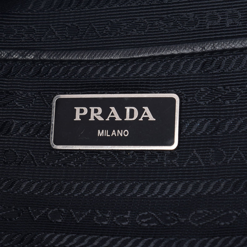 PRADA プラダ 黒 ユニセックス ナイロン/レザー トートバッグ Bランク 中古 銀蔵