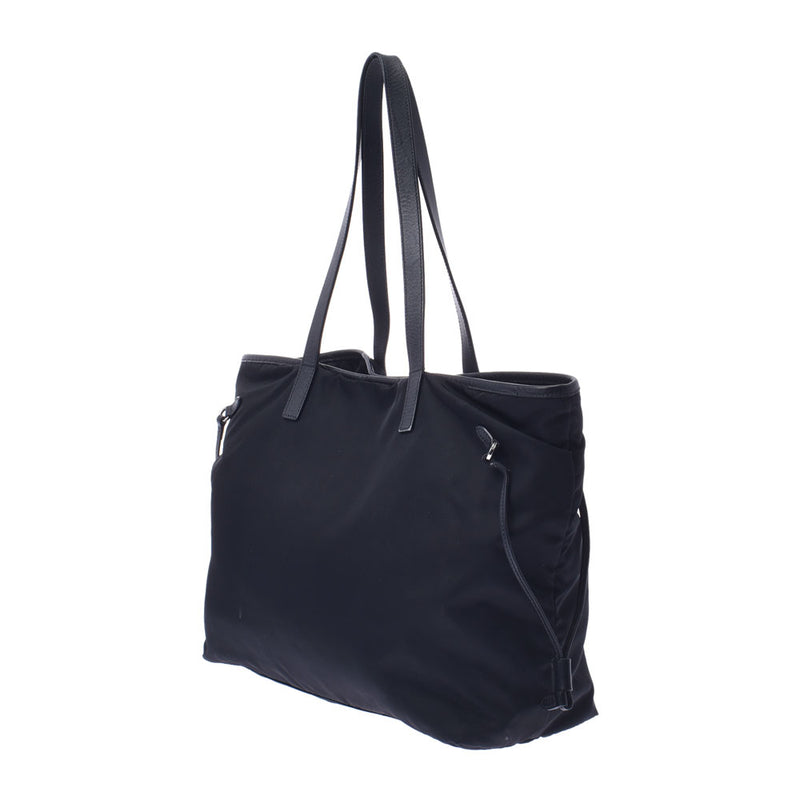 PRADA Prada Black Unisex Nylon / Leather Tote Bag B Rank Used Sinkjo