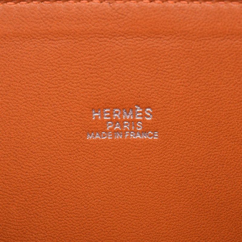 HERMES Hermes Bored 37 2WAY bag Potiron silver metal fittings □ I engraved (around 2005) Ladies Taurillon Clemence handbag A rank used Ginzo