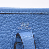 Hermes Hermes Evelin TPM Amazon Blue Paradise Silver Bracket T Engraved (around 2015) Women's Triyo Clemance Shoulder Bag AB Rank Used Silgrin