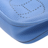 Hermes Hermes Evelin TPM Amazon Blue Paradise Silver Bracket T Engraved (around 2015) Women's Triyo Clemance Shoulder Bag AB Rank Used Silgrin